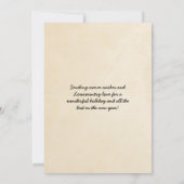 聖ヨハネのサバンナ大聖堂からのメリークリスマス シーズンカード (裏面)