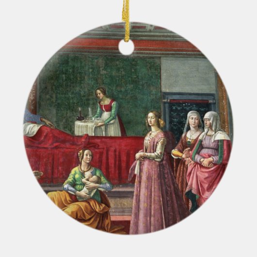 聖ヨハネの誕生バプテスト(フレスコ画) (Alを見て下さい セラミックオーナメント (裏面)