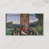 聖ヨハネを持つマドンナそして子供バプテストおよびMa 名刺 (裏面)