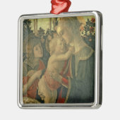 聖ヨハネを持つマドンナそして子供バプテスト(油o メタルオーナメント (左)