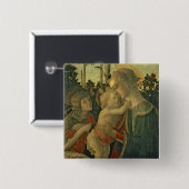 聖ヨハネを持つマドンナそして子供バプテスト(油o 缶バッジ (正面&裏面)