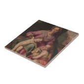 聖ヨハネを持つマドンナ及び子供バプテスト タイル (側面)