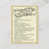 聖ヨハネポールII Totus Tuusの祈りの言葉の法皇の神聖なカード 名刺 (正面)