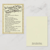 聖ヨハネポールII Totus Tuusの祈りの言葉の法皇の神聖なカード 名刺 (正面/裏面)