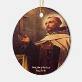 聖ヨハネ十字架 セラミックオーナメント (左)