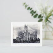 聖ヨハネ大聖堂、NYCヴィンテージ ポストカード (スタンド正面)