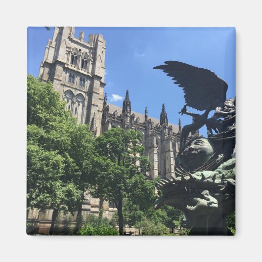 聖ヨハネ大聖堂NYC マグネット (正面)