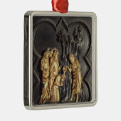 聖ヨハネ川で洗礼を施しているバプテスト メタルオーナメント (右)