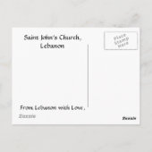 聖ヨハネ教会 レバノン ポストカード (裏面)