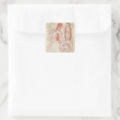 聖ヨハネ書のカシアンと修道士 スクエアシール (バッグ)