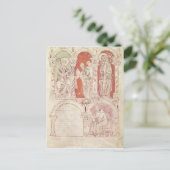 聖ヨハネ書のカシアンと修道士 ポストカード (スタンド正面)