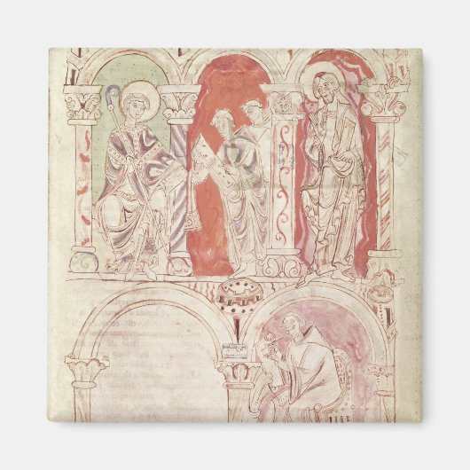 聖ヨハネ書のカシアンと修道士 マグネット (正面)