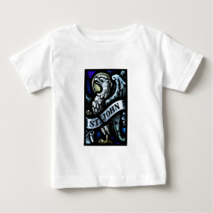 聖ヨハネ福音伝道者のステンドグラスの芸術 ベビーTシャツ