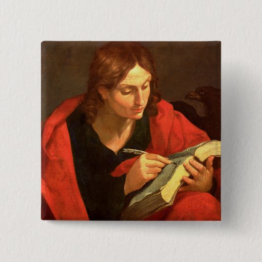 聖ヨハネ福音伝道者 缶バッジ (正面)