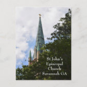 聖ヨハネ聖公会教会サバンナ写真 ポストカード (正面)