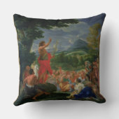 聖ヨハネ説教しているバプテスト169の前に絵を描かれて クッション (裏面)