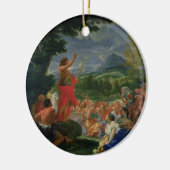 聖ヨハネ説教しているバプテスト169の前に絵を描かれて セラミックオーナメント (左)