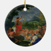 聖ヨハネ説教しているバプテスト169の前に絵を描かれて セラミックオーナメント (裏面)