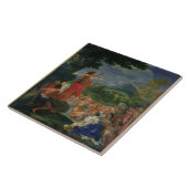 聖ヨハネ説教しているバプテスト169の前に絵を描かれて タイル (側面)