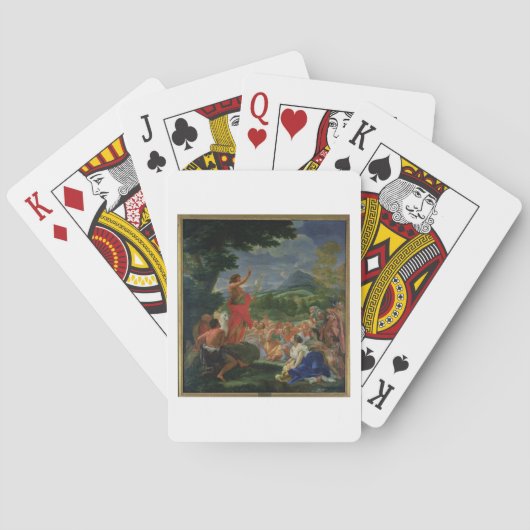 聖ヨハネ説教しているバプテスト169の前に絵を描かれて トランプ (裏面)