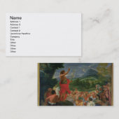 聖ヨハネ説教しているバプテスト169の前に絵を描かれて 名刺 (正面/裏面)