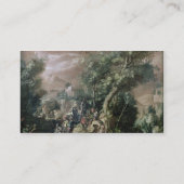 聖ヨハネ説教しているバプテスト(キャンバスの油) 名刺 (裏面)