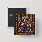 聖ヨハネ黙示録を書いている福音伝道者 缶バッジ (正面&裏面)