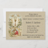 聖ヨハネ・イエズス第一聖餐式招待状 招待状 (正面)