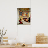 聖ヨハネ・クリソストム王妃によって追放された ポスター (キッチン)