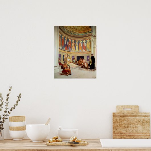 聖ヨハネ・クリソストム王妃によって追放された ポスター (キッチン)