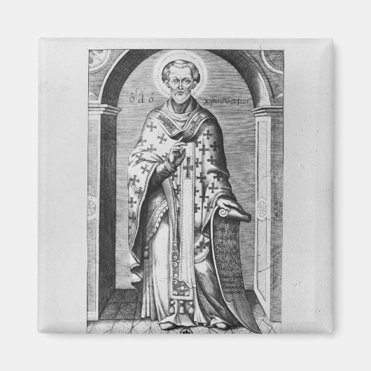 聖ヨハネ・クリソストメ、17世紀 マグネット (正面)