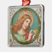 聖ヨハネ・ザ・エバンジェリスト(JMAS 06)スクエア メタルオーナメント (左)