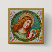 聖ヨハネ・ザ・エバンジェリスト(JMAS 06)スクエア 缶バッジ (正面)