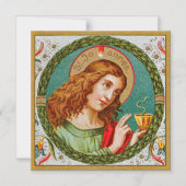 聖ヨハネ・ザ・ディバイン(JMAS06)磁気式グリーティングカード マグネット招待状 (正面)