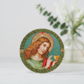 聖ヨハネ・ディヴァイン（JMAS 06）　白いグリーティングカード (スタンド正面)