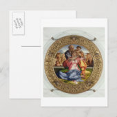 聖ヨハネ（ドニ・トンド）との聖家族1504-05 (o) ポストカード (正面/裏面)