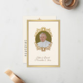 聖ヨハネ・パウル2世 結婚記念品 聖札 ノートカード (正面/裏面インサイチュ)