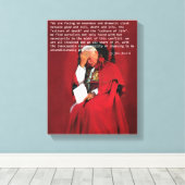 聖ヨハネ・パウロ2世の人生。 キャンバスプリント (インサイチュ (ウッドフロア))