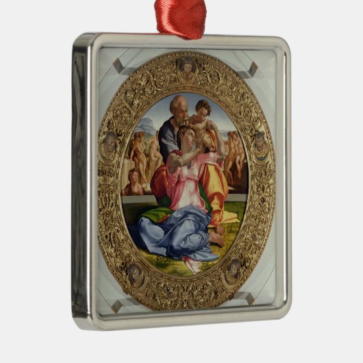 聖ヨハネ(Doni Tondo)を持つ神聖な家族、1504-05年(o メタルオーナメント (右)
