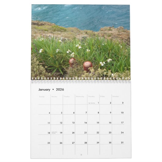 聖ヨハネ、USVI カレンダー (1月 2026)