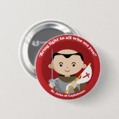 聖ヨハネCapistrano 缶バッジ (正面&裏面)