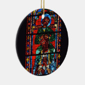 聖ヨハネEzの肩に乗っている福音伝道者 セラミックオーナメント (右)