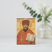 聖ヨハン・コチューロフ 正教 祈りのカード プレイスカード (スタンド正面)