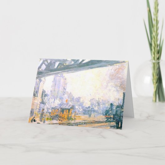 聖ラザレ駅の外側のモネ カード (正面)