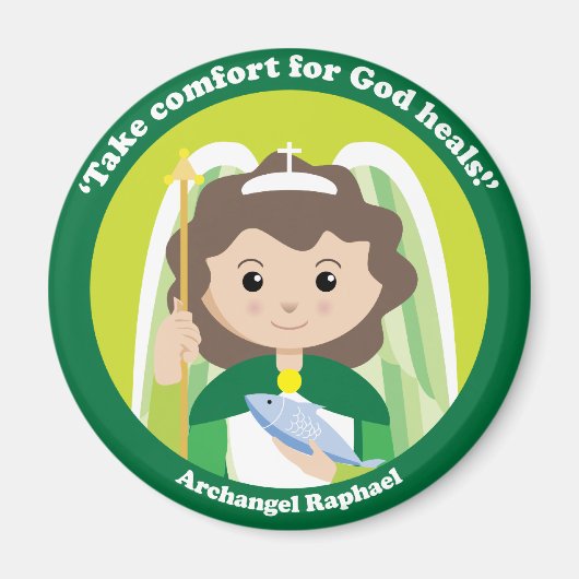 聖ラファエルザアーチャンゲル マグネット (正面)