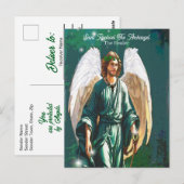 聖ラファエル大天使ヒーリングエンジェルヒーリングノート ポストカード (正面/裏面)