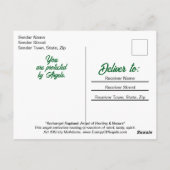 聖ラファエル大天使 ヒーリングエンジェル 癒しのカード ポストカード (裏面)