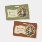 聖ラファエル・ザ・アーチャンエル(M 012) バッジ (正面＆裏面)