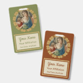 聖ラファエル・ザ・アーチャンエル(M 012) バッジ (正面＆裏面)