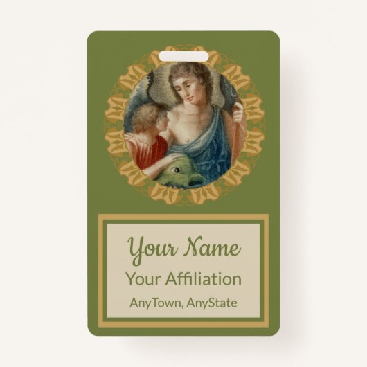 聖ラファエル・ザ・アーチャンエル(M 012) バッジ (正面)